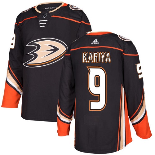 Adidas Men Anaheim Ducks 9 Paul Kariya Black Home Authentic Stitched NHL Jersey